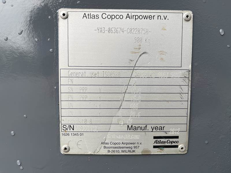 발전기 세트 Atlas-Copco QAS 20 : 사진 5