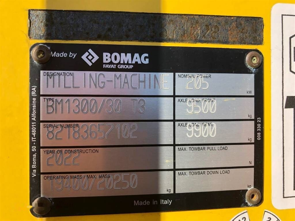 콜드 플래너 BOMAG BM 1300-30 : 사진 21