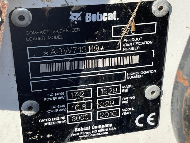 스키드 스티어 로더 Bobcat S 70 : 사진 13