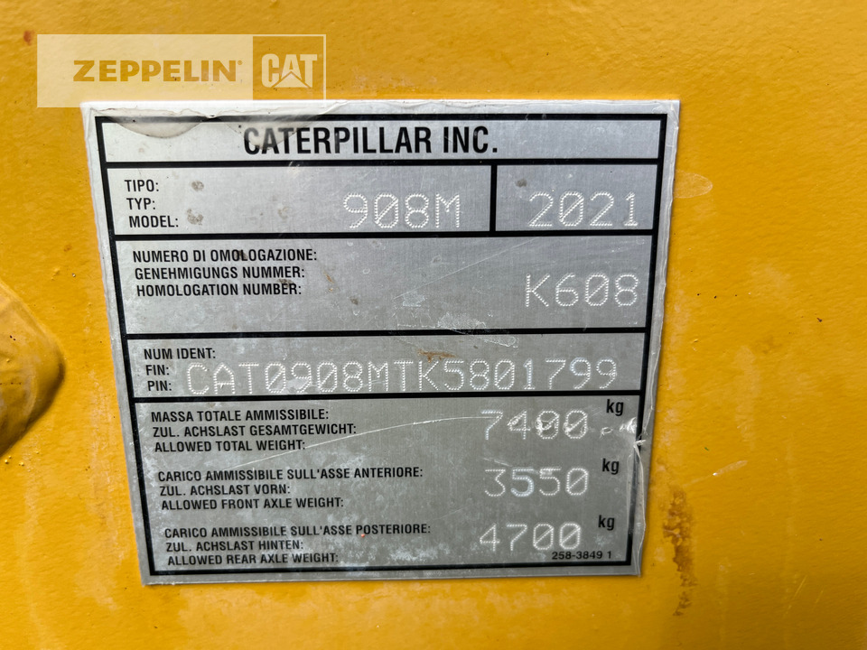 휠 로더 Caterpillar 908M : 사진 13