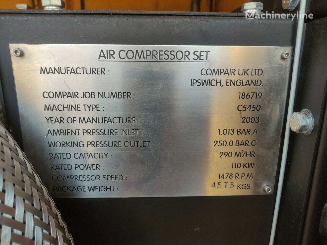 공기 압축기 CompAir REAVELL H5450 : 사진 8
