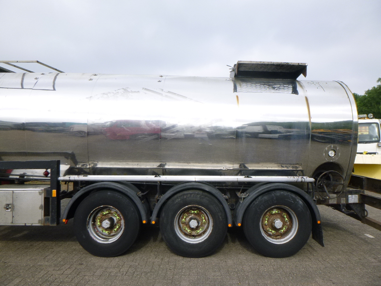 유조 세미 트레일러 운반 물 역청 Crane Fruehauf Bitumen tank inox 28 m3 / 1 comp : 사진 5