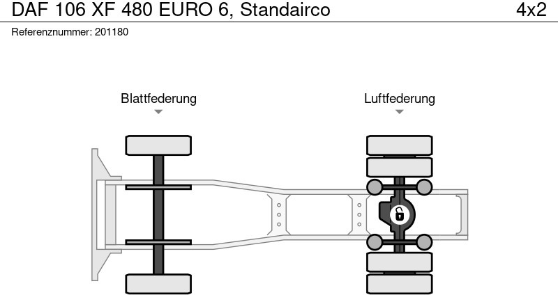 트랙터 유닛 DAF 106 XF 480 EURO 6, Standairco : 사진 12