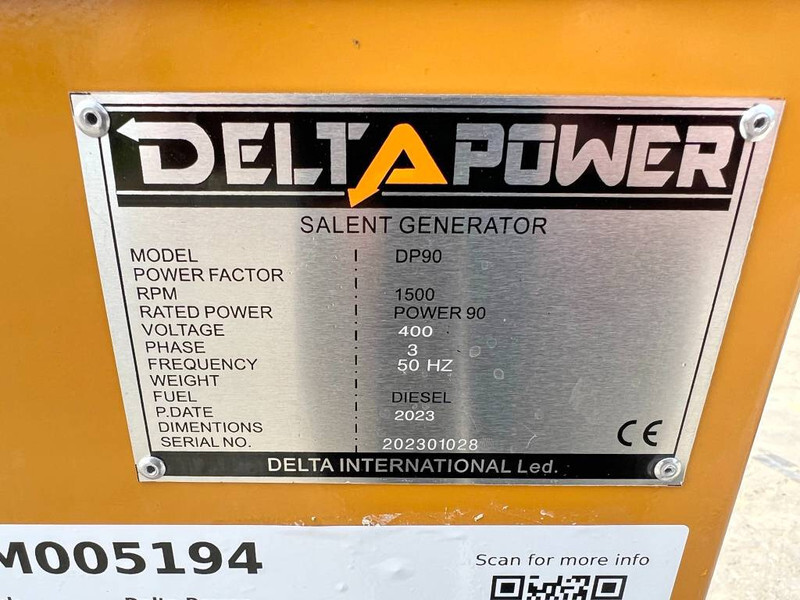발전기 세트 Delta Power DP90 - 60 KVA New / Unused / CE : 사진 10
