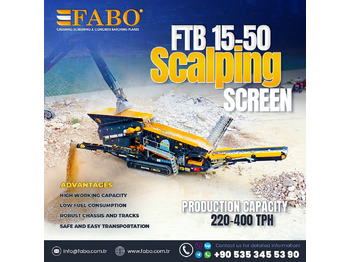 신규 모바일 크러셔 FABO FTB 15-50 Mobile Scalping Screen | Ready in Stock : 사진 1