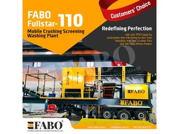 신규 모바일 크러셔 FABO FULLSTAR 110Crushing, Washing And Screening  Plant : 사진 1