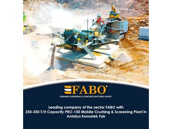 신규 광산 기계 FABO MOBILE CRUSHING PLANT : 사진 1