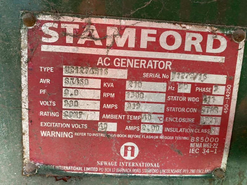 발전기 세트 FG Wilson Stamford 210 kVA Silent generatorset : 사진 7