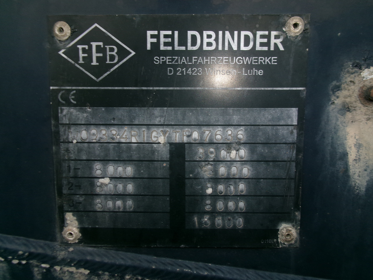 리스 Feldbinder Powder tank alu 38 m3 (tipping) Feldbinder Powder tank alu 38 m3 (tipping) : 사진 17