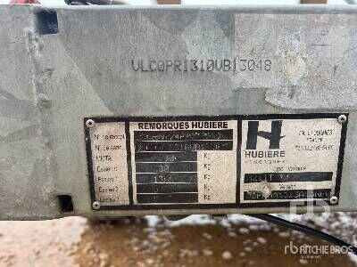 플랜트 트레일러 HUBIERE H211T14CF 1000 kg S/A Remorque : 사진 5