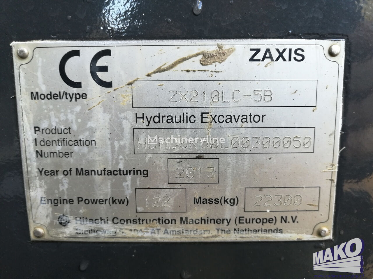 크롤러 굴삭기 Hitachi ZX210 LC-5B : 사진 14
