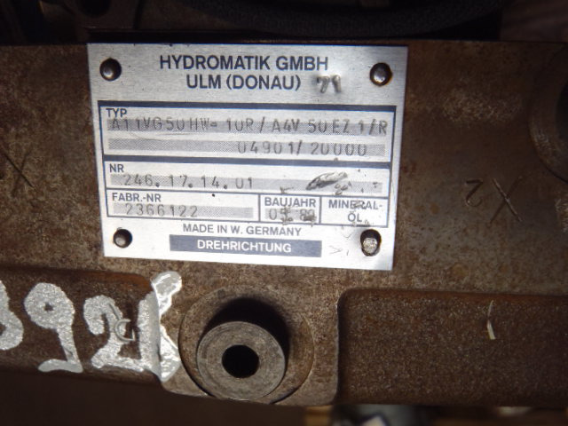 유압 펌프 건설기계 용 Hydromatik A11VG50HW-10P - : 사진 3
