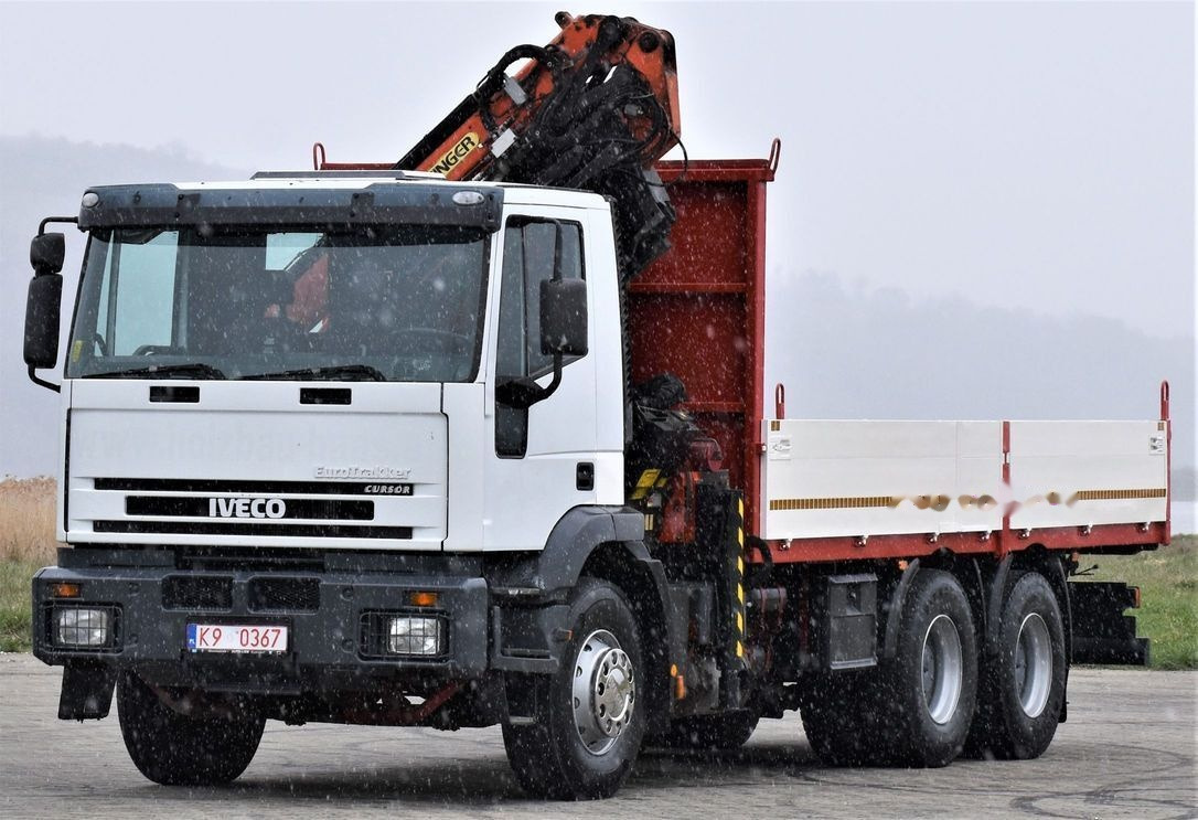 드롭사이드/ 플랫베드 트럭, 크레인 트럭 IVECO Eurotrakker 280E35 : 사진 4