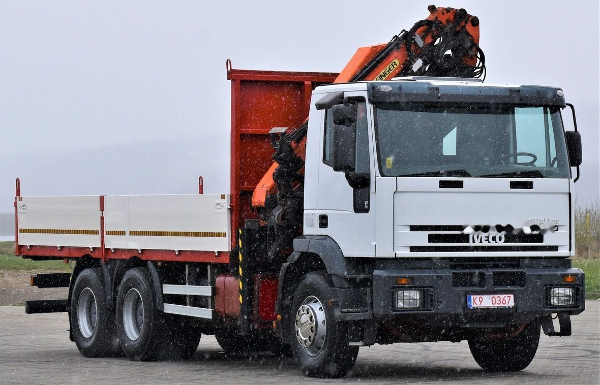 드롭사이드/ 플랫베드 트럭, 크레인 트럭 IVECO Eurotrakker 280E35 : 사진 3