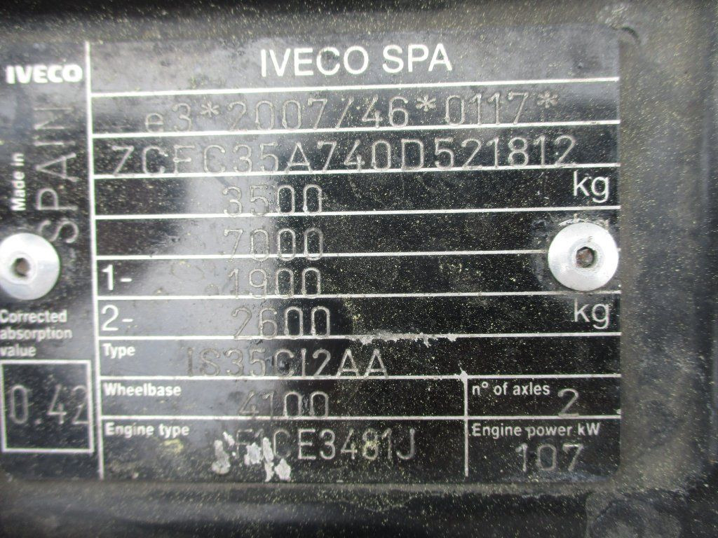 냉동 밴 Iveco  35C15 8 Palet : 사진 15