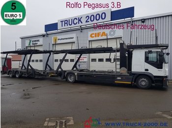 자동 운반 장치 트럭 Iveco Stralis 420 Rolfo Pegasus Komplett Zug 8-10 PKW : 사진 1