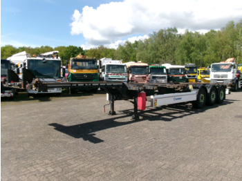 Krone 3-axle container trailer 20-30-40-45 ft DA08LNA - 컨테이너 운반 장치/ 스와프 보디 세미 트레일러 : 사진 1