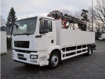 드롭사이드/ 플랫베드 트럭, 크레인 트럭 MAN TGM 18.290 : 사진 1