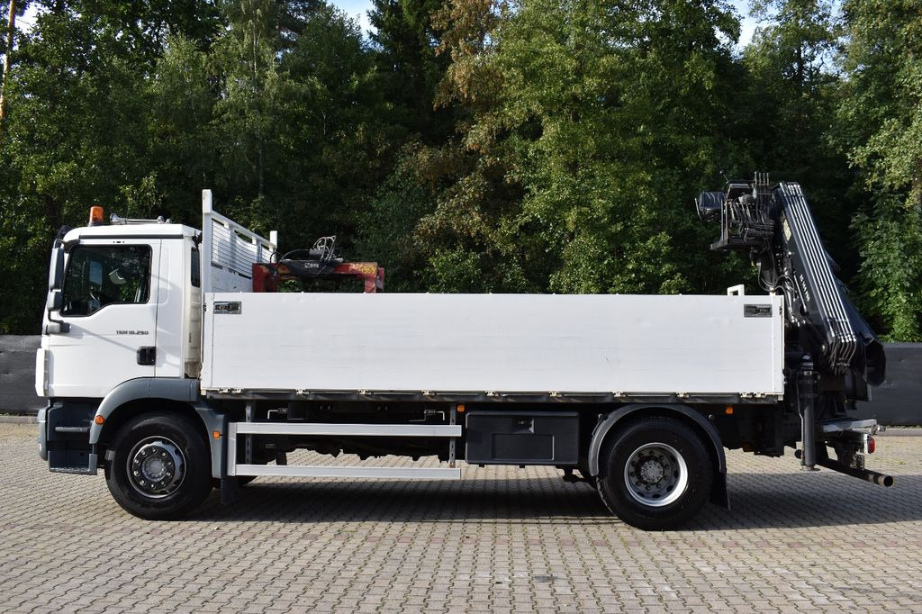 크레인 트럭, 드롭사이드/ 플랫베드 트럭 MAN TGM 18.290 BL/Baustoff,HIAB XS-144 PRO/AHK,E5 : 사진 2