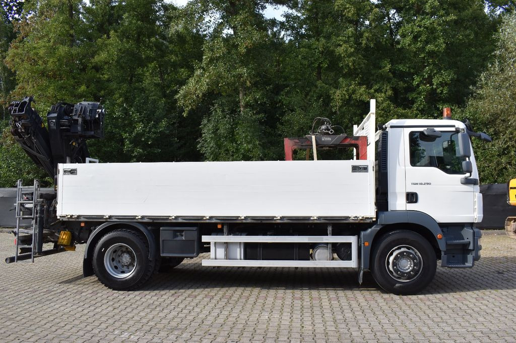 크레인 트럭, 드롭사이드/ 플랫베드 트럭 MAN TGM 18.290 BL/Baustoff,HIAB XS-144 PRO/AHK,E5 : 사진 8