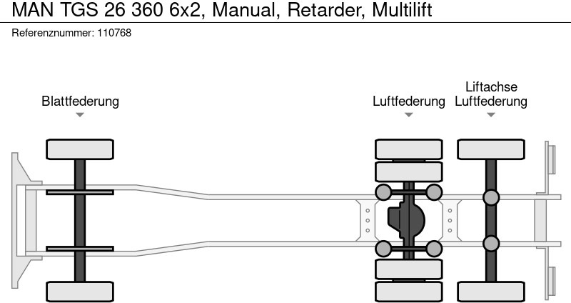 리스 MAN TGS 26 360 6x2, Manual, Retarder, Multilift MAN TGS 26 360 6x2, Manual, Retarder, Multilift : 사진 14