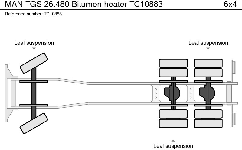 트럭 MAN TGS 26.480 Bitumen heater : 사진 13
