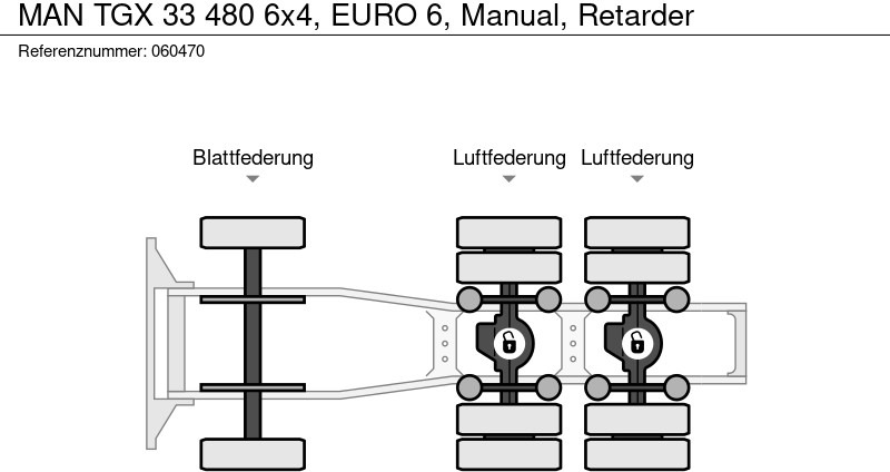트랙터 유닛 MAN TGX 33 480 6x4, EURO 6, Manual, Retarder : 사진 12