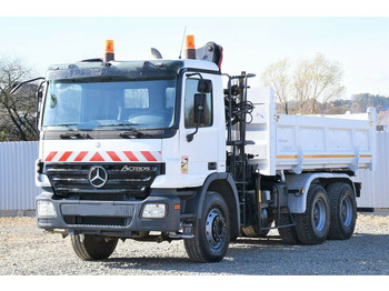 크레인 트럭, 덤프트럭 Mercedes-Benz ACTROS 2641 Kipper 4,90m + EFFER 110E-2S / 6x4 : 사진 4