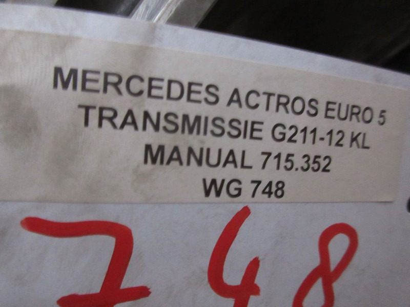 기어박스 트럭 용 Mercedes-Benz ACTROS G211-12KL 715.352 TRANSMISSIE EURO 5 : 사진 13
