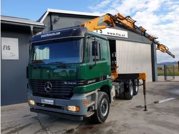 트랙터 유닛 Mercedes Benz Actros 2643 6x4 tractor unit + EFFER crane 24000 N : 사진 1