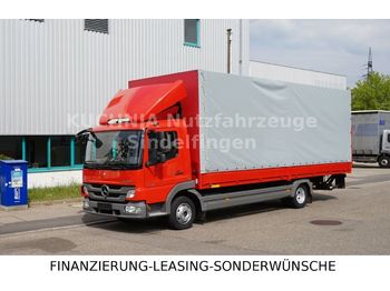 커튼사이더 트럭 Mercedes-Benz Atego 818L Pritsche 7,22m  LBW Klima Luftgef : 사진 1