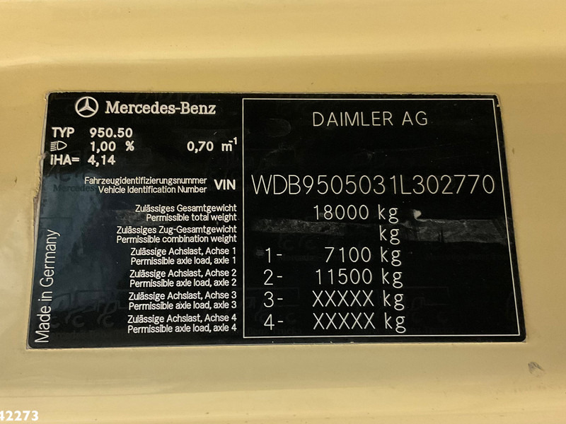 콘크리트 펌프 트럭 Mercedes-Benz Axor 1829 Putzmeister M20-4 20 meter : 사진 13