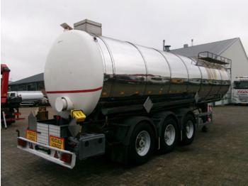 Metalovouga Bitumen / heavy oil tank inox 26.9 m3 / 1 comp - 유조 세미 트레일러 : 사진 4