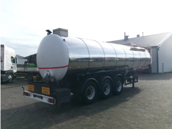 Metalovouga Bitumen / heavy oil tank inox 29 m3 / 1 comp - 유조 세미 트레일러 : 사진 4