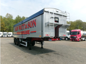 덤프 세미 트레일러 Montracon Tipper trailer alu 55 m3 + tarpaulin : 사진 2