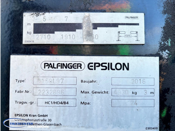 로더 크레인 Palfinger Epsilon Q150L97 Lifting cab : 사진 3