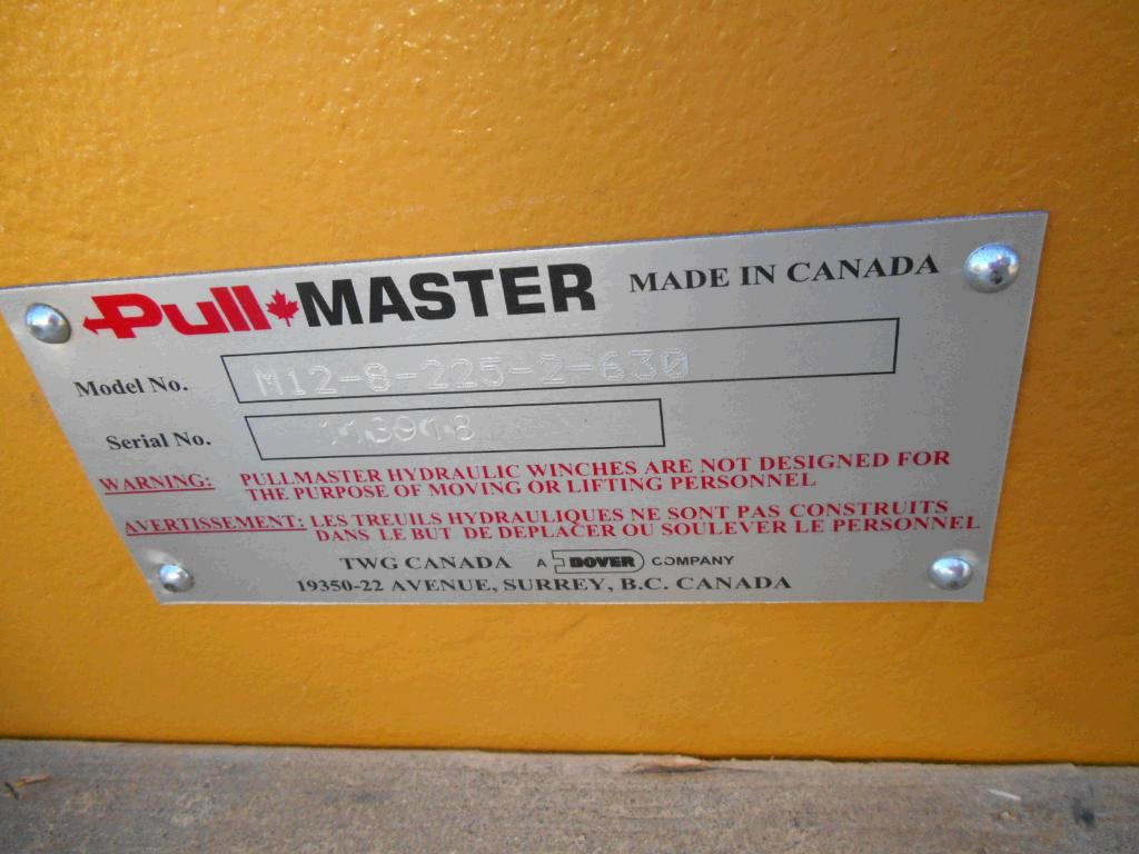 신규 윈치 건설기계 용 Pullmaster M12-8-225-2-630 - 2945778 : 사진 3