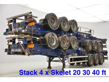 컨테이너 운반 장치/ 스와프 보디 세미 트레일러 SDC Stack 4 x skelet: 20-30-40 ft : 사진 1