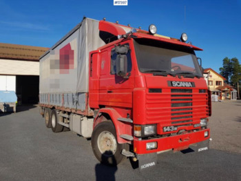 커튼사이더 트럭, 크레인 트럭 Scania 143M : 사진 4