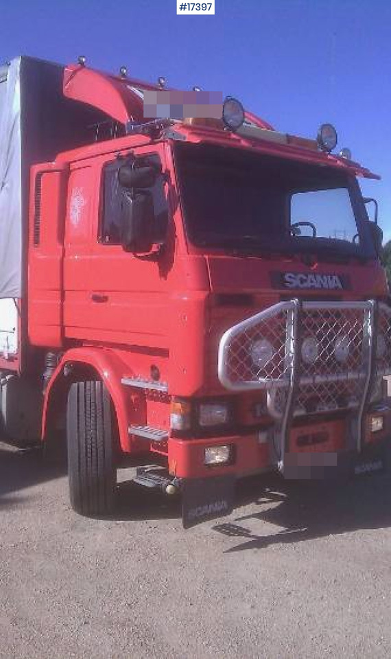 커튼사이더 트럭, 크레인 트럭 Scania 143M : 사진 5