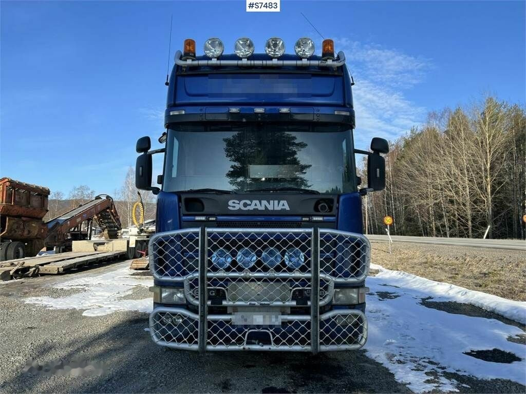 트랙터 유닛 Scania 164 G , 8X4*4, 580 with machine trailer, Tridem : 사진 7