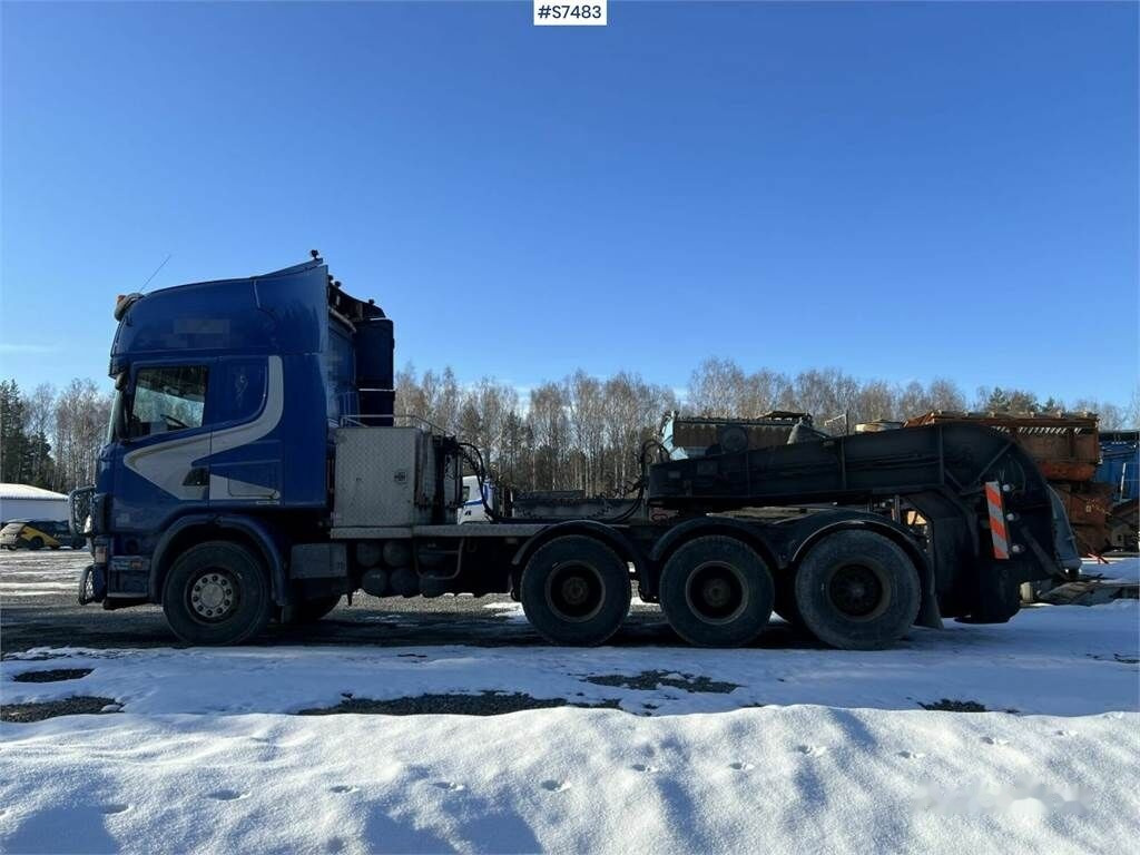 트랙터 유닛 Scania 164 G , 8X4*4, 580 with machine trailer, Tridem : 사진 15