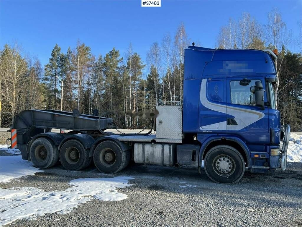 트랙터 유닛 Scania 164 G , 8X4*4, 580 with machine trailer, Tridem : 사진 10