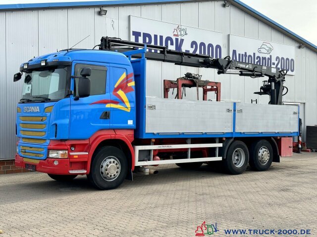 드롭사이드/ 플랫베드 트럭, 크레인 트럭 Scania R400 Atlas Tirre 191L 9m=1,7t. 7m Ladefl. 1.Hand : 사진 8