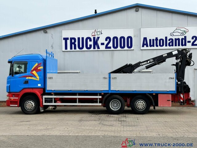 드롭사이드/ 플랫베드 트럭, 크레인 트럭 Scania R400 Atlas Tirre 191L 9m=1,7t. 7m Ladefl. 1.Hand : 사진 7