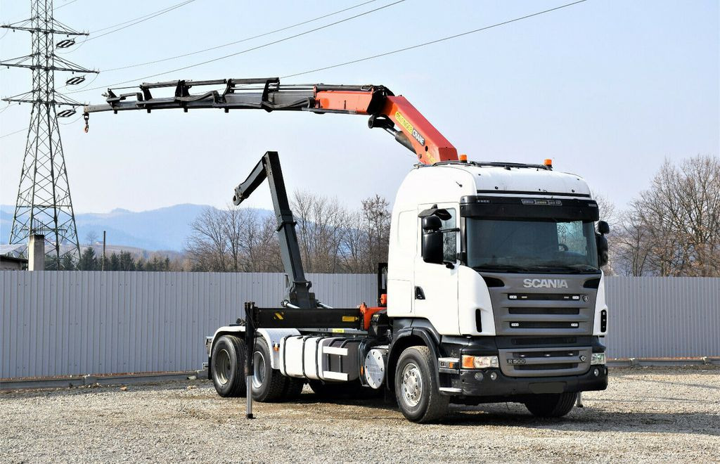 크레인 트럭, 후크 리프트 트럭 Scania R500 Abrollkipper * PK 20002 + FUNK* TOPZUSTAND : 사진 2