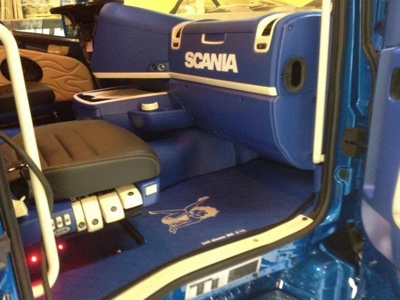크레인 트럭 Scania R560 V8 Crane Hiab 266. pendel tipper. Air/ Air suspension : 사진 16