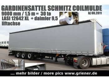 커튼사이더 세미 트레일러 Schmitz Cargobull SCS 24/ CEB / COILMULDE 9000 mm / LASI 12642 XL : 사진 1
