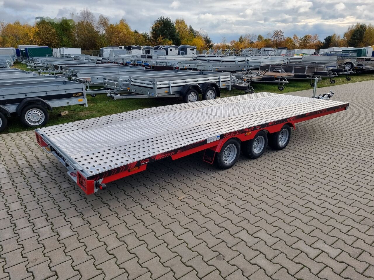 신규 오토트랜스포터 트레일러 TA-NO Scorpio 55 PREMIUM 3 axle car trailer 5,5m alu floor 3500kg GVW : 사진 4