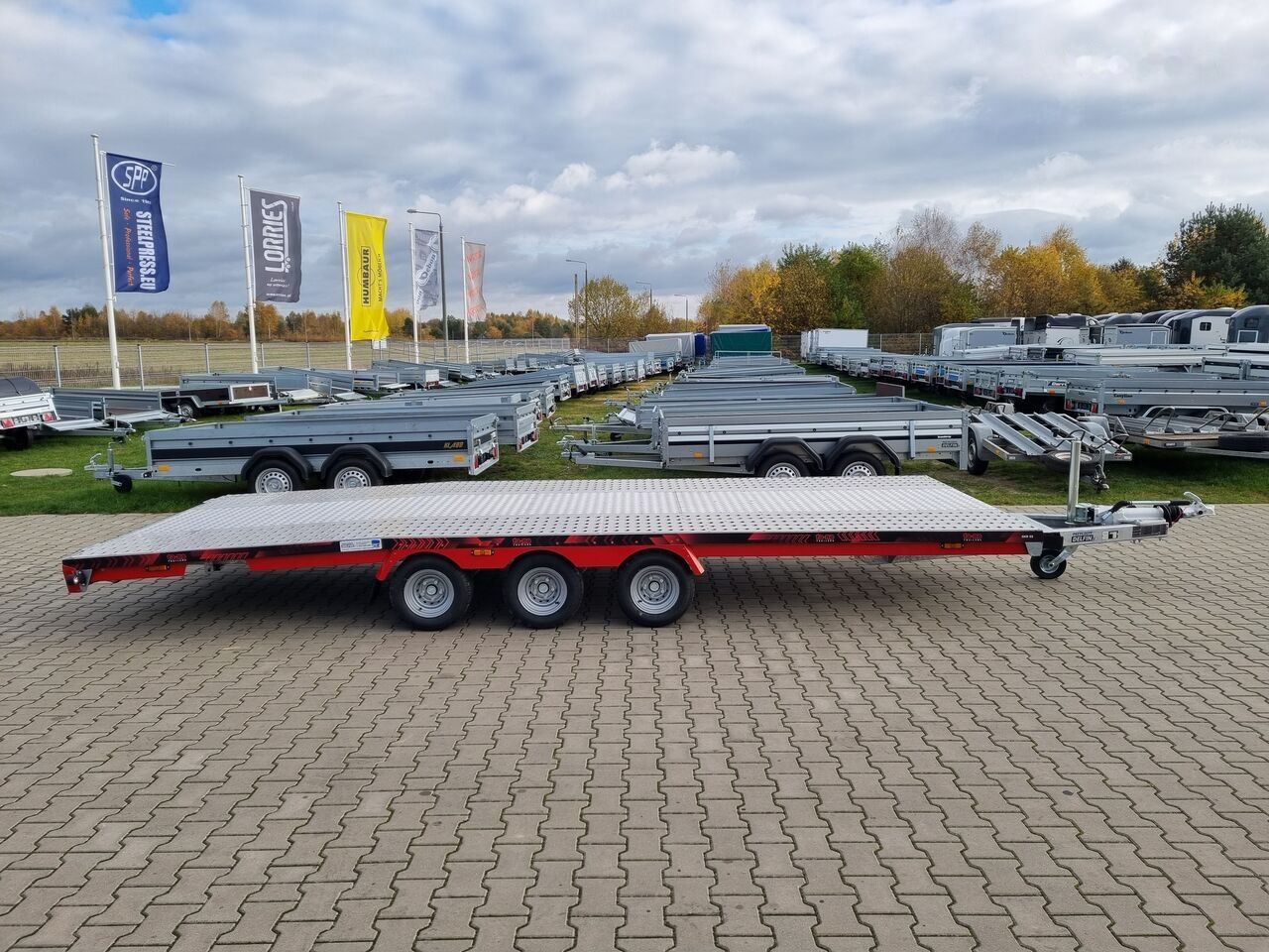 신규 오토트랜스포터 트레일러 TA-NO Scorpio 55 PREMIUM 3 axle car trailer 5,5m alu floor 3500kg GVW : 사진 3